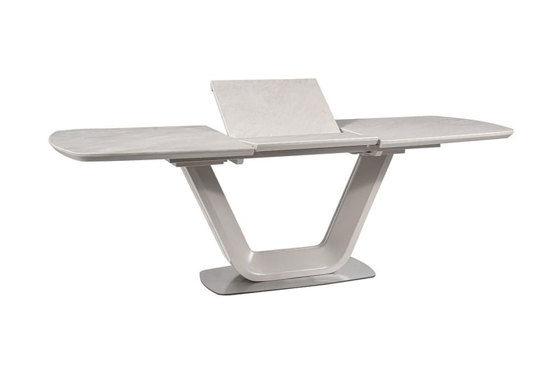 Ventera Forlengningsbart Spisebord 160 cm - Keramikk/Grå - Møbler - Bord - Spisebord & kjøkkenbord
