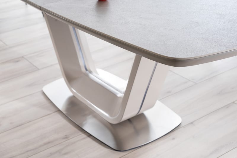 Ventera Forlengningsbart Spisebord 160 cm - Keramikk/Grå - Møbler - Bord - Spisebord & kjøkkenbord