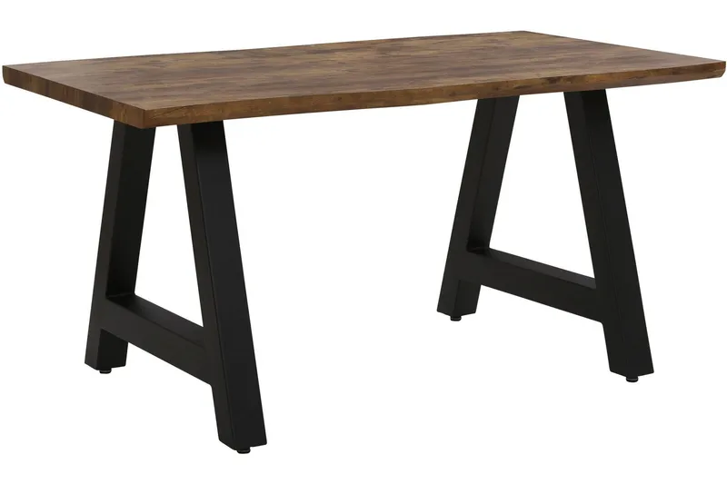 Vesoul Rektangulært Spisebord 160 cm i Valnøtt, Brun