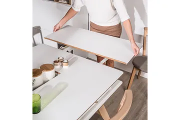 VOX 4You Stort Rektangulært Spisebord 219 cm i Tre - Hvit - Møbler - Bord - Spisebord & kjøkkenbord