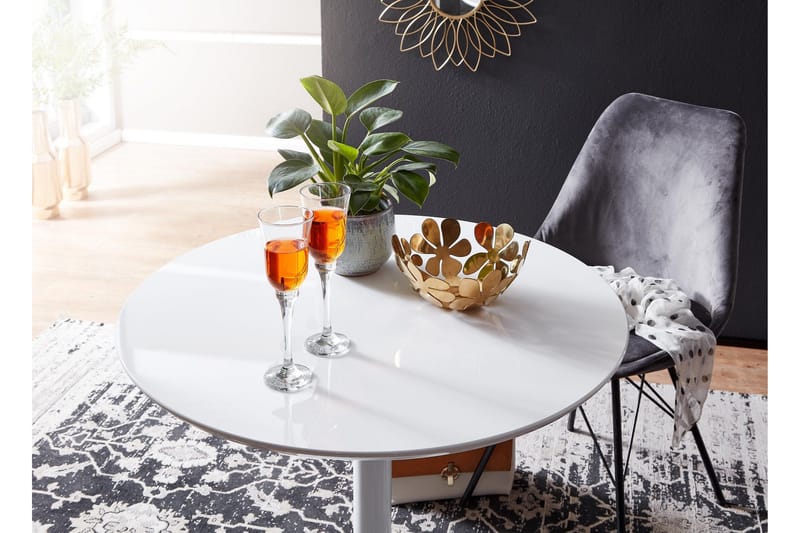 Wilhem Spisebord 75 cm Rund - HVit - Møbler - Bord - Spisebord & kjøkkenbord