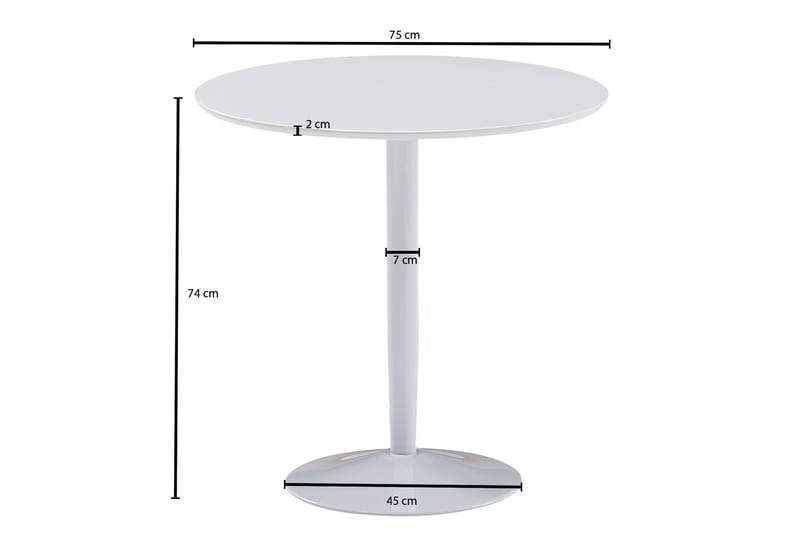 Wilhem Spisebord 75 cm Rund - Møbler - Bord - Spisebord & kjøkkenbord