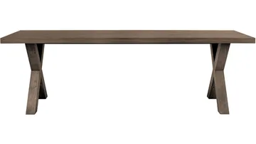 Spisebord Lindor 240x100 cm - Oljet grå eikefinér - Møbler - Bord - Spisebord & kjøkkenbord