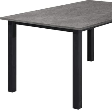 Spisebord Loft24 Durham Betong 120 x 80 cm - Betonggrå og svart - Møbler - Bord - Spisebord & kjøkkenbord