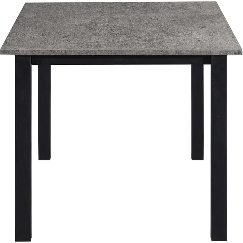 Spisebord Loft24 Durham Betong 120 x 80 cm - Betonggrå og svart - Møbler - Bord - Spisebord & kjøkkenbord