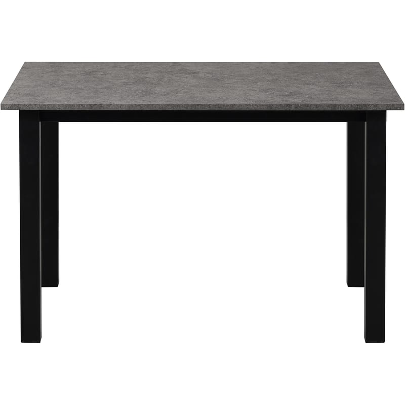 Spisebord Loft24 Durham Betong 120 x 80 cm - Betonggrå og svart - Møbler - Bord - Spisebord & kjøkkenbord