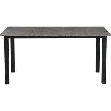 Spisebord Loft24 Durham Betong 160 x 90 cm - Betonggrå og svart - Møbler - Bord - Spisebord & kjøkkenbord