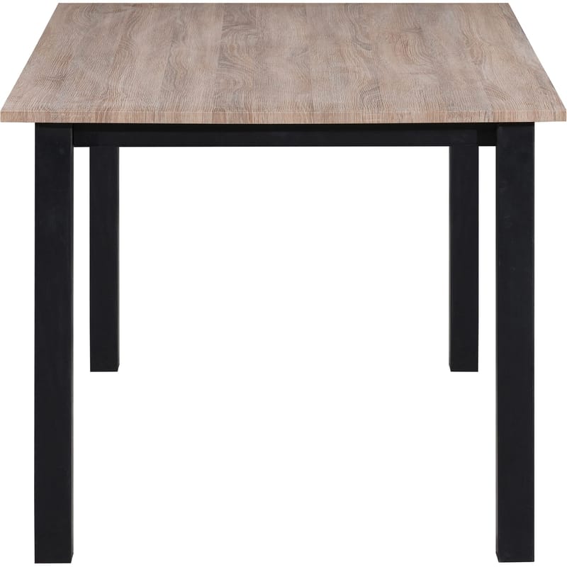 Spisebord Loft24 Durham Eik/svart 120 x 80 cm - Eikebrun og svart - Møbler - Bord - Spisebord & kjøkkenbord