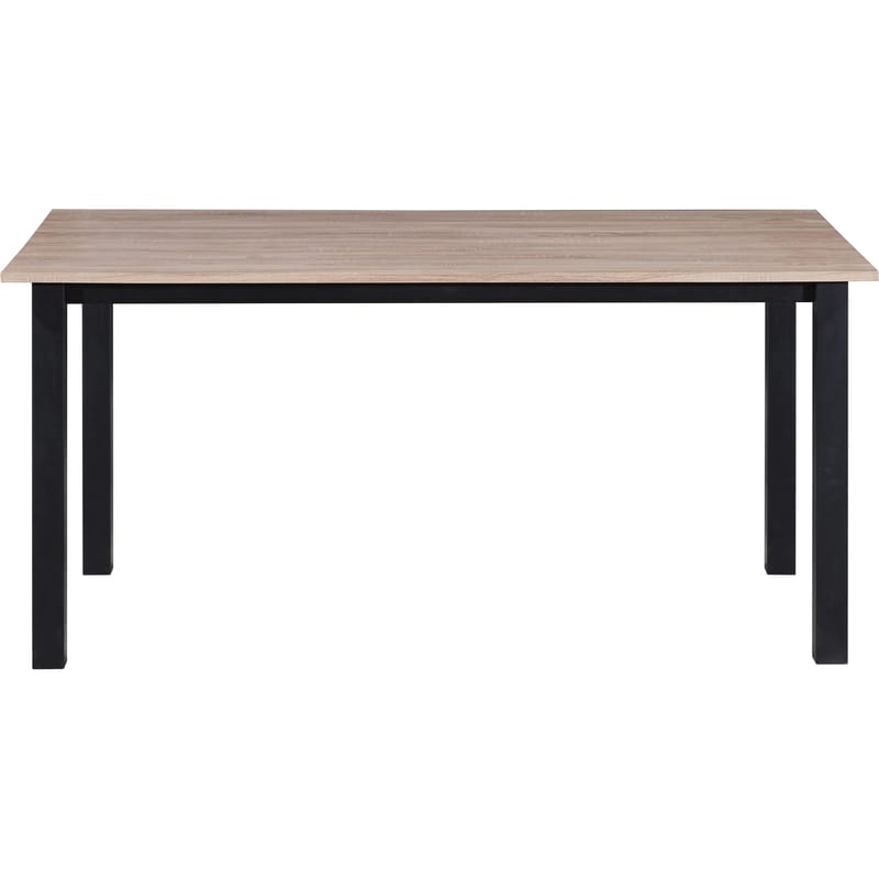 Spisebord Loft24 Durham Eik/svart 160 x 90 cm - Eikebrun og svart - Møbler - Bord - Spisebord & kjøkkenbord