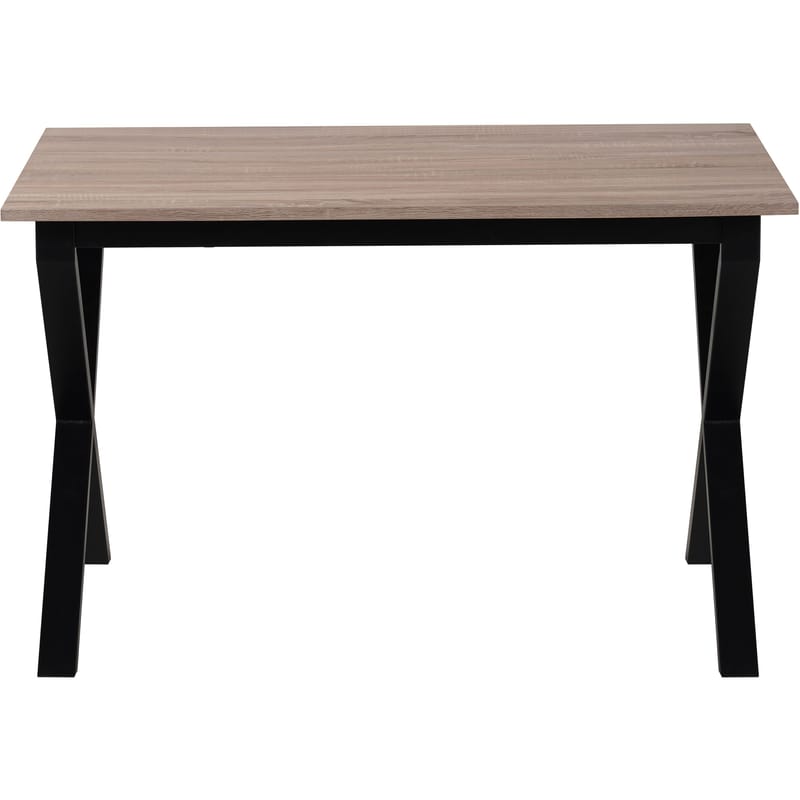 Spisebord Loft24 Ipswich Eik/svart 120 x 80 cm - Eik og svart - Møbler - Bord - Spisebord & kjøkkenbord