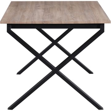 Spisebord Loft24 Ipswich Eik/svart 160 x 90 cm - Eik og svart - Møbler - Bord - Spisebord & kjøkkenbord