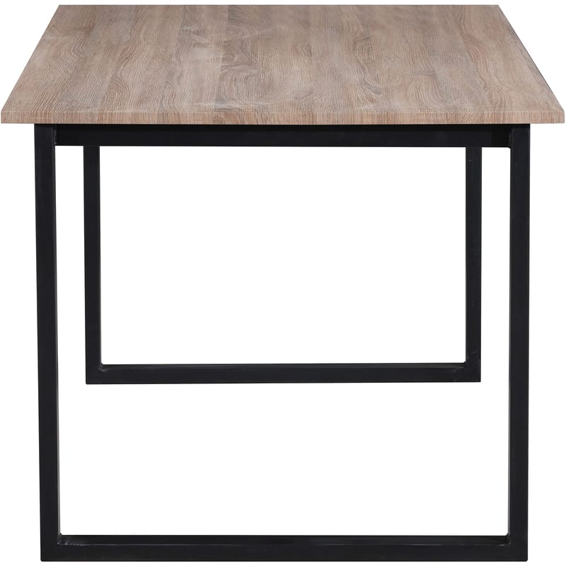 Spisebord Loft24 Luton Eik/svart 160 x 90 cm - Eik og svart - Møbler - Bord - Spisebord & kjøkkenbord