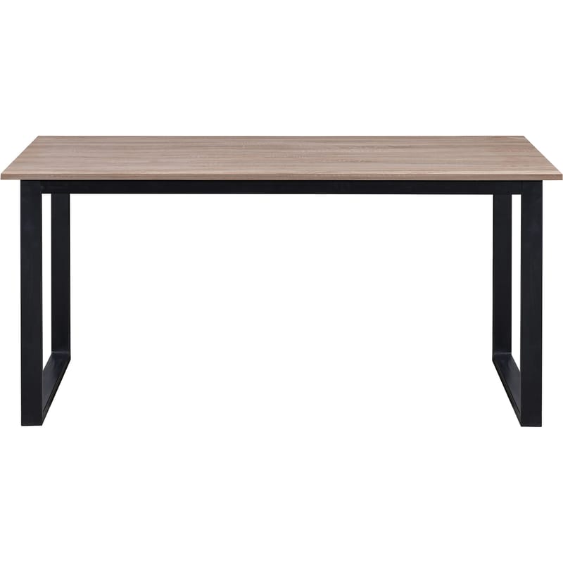 Spisebord Loft24 Luton Eik/svart 160 x 90 cm - Eik og svart - Møbler - Bord - Spisebord & kjøkkenbord