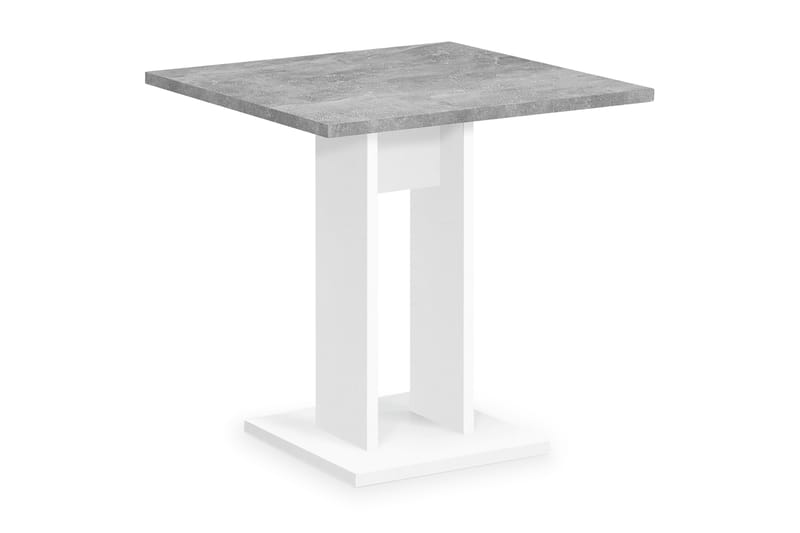Spisebord Loriana 70 cm - Hvit|Betong - Spisebord & kjøkkenbord