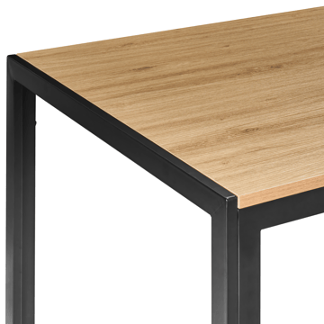 Spisebord Mann 120 cm - Lysebrun, svart - Møbler - Bord - Spisebord & kjøkkenbord