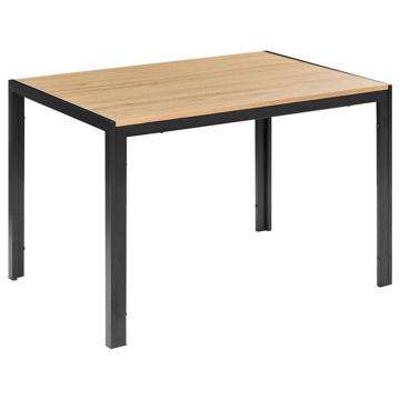 Spisebord Mann 120 cm - Lysebrun, svart - Møbler - Bord - Spisebord & kjøkkenbord