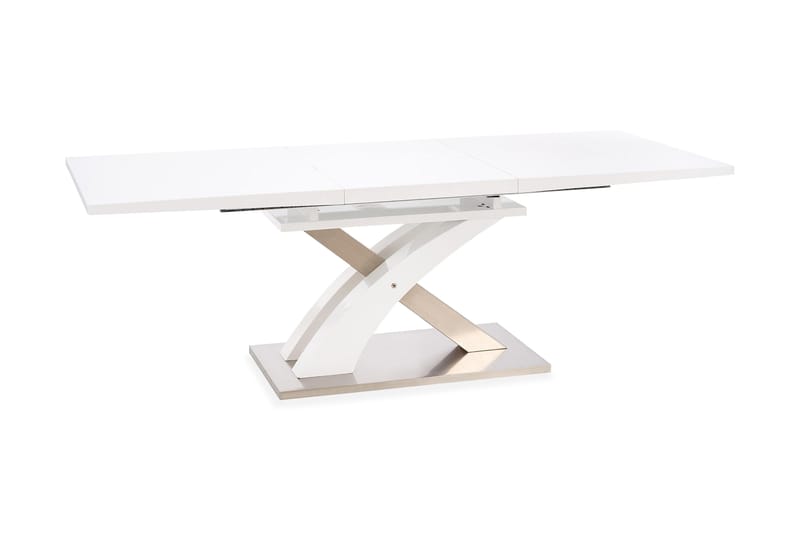 Spisebord Marcil Forlengningsbart  160 cm - Hvit - Spisebord & kjøkkenbord
