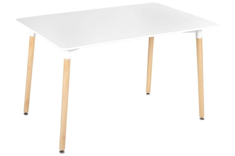 Spisebord Medvina 80x120 cm, Hvit/Lys Brun