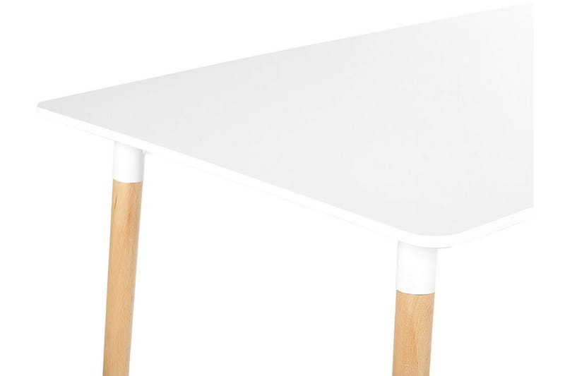 Spisebord Medvina 80x120 cm - Hvit/Lys Brun - Møbler - Bord - Spisebord & kjøkkenbord
