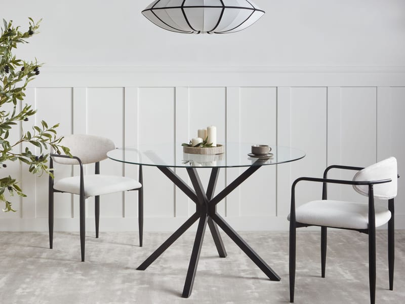 Spisebord Meston 120 cm - Svart - Møbler - Bord - Spisebord & kjøkkenbord