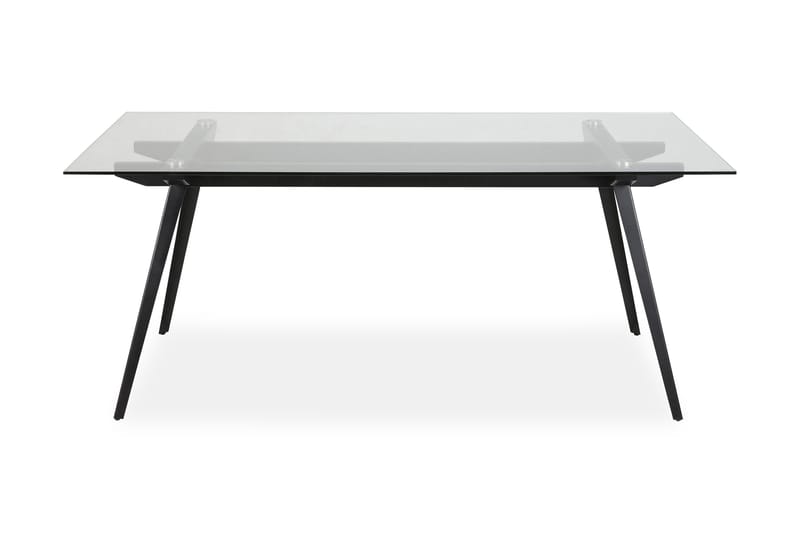 Spisebord Monti 180 cm - Glass|Svart - Spisebord & kjøkkenbord