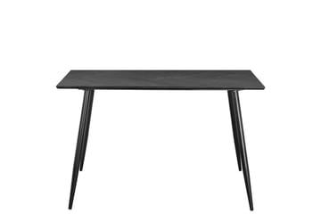 Spisebord Monza 120x80x76 cm, Fiskeben Gråeik/Svart - 120x80x76 cm, Fiskeben Gråeik/Svart - Møbler - Bord - Spisebord & kjøkkenbord