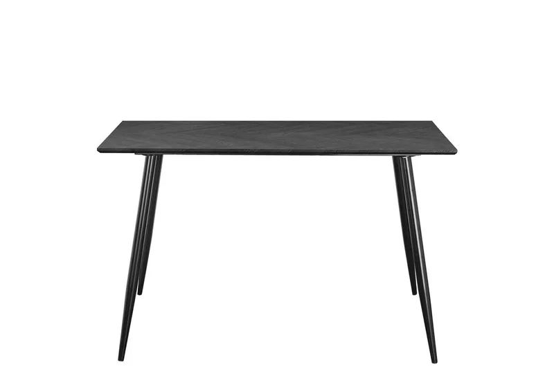 Spisebord Monza 120x80x76 cm, Fiskeben Gråeik/Svart - 120x80x76 cm, Fiskeben Gråeik/Svart - Møbler - Bord - Spisebord & kjøkkenbord