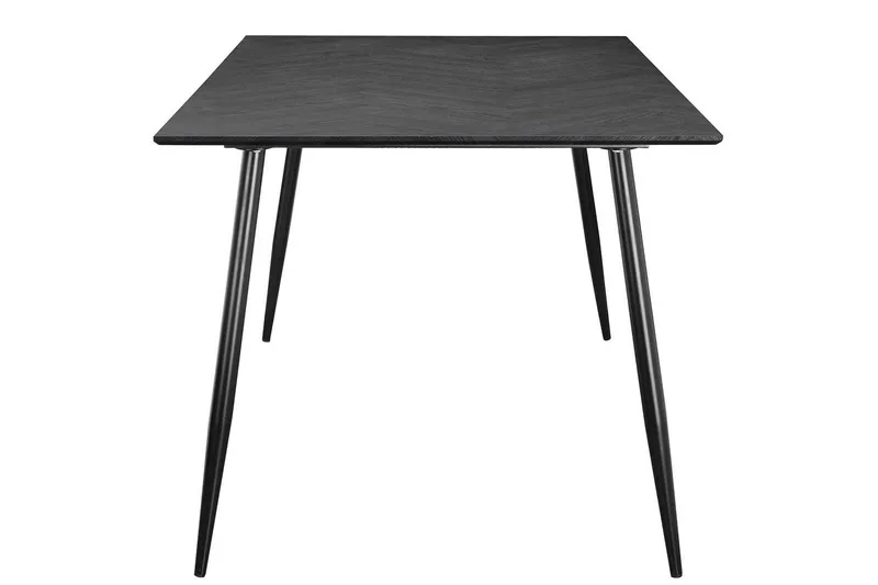 Spisebord Monza 160x90x76 cm, Fiskeben Gråeik/Svart - 160x90x76 cm, Fiskeben Gråeik/Svart - Møbler - Bord - Spisebord & kjøkkenbord