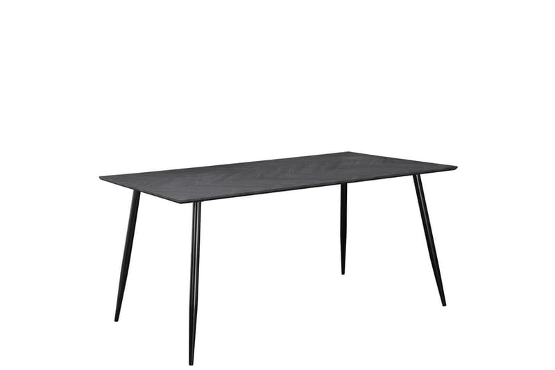 Spisebord Monza 160x90x76 cm, Fiskeben Gråeik/Svart - 160x90x76 cm, Fiskeben Gråeik/Svart - Møbler - Bord - Spisebord & kjøkkenbord