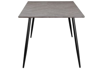 Spisebord Monza 160x90x76 cm, Fiskeben Hviteik/Svart - 160x90x76 cm, Fiskeben Hviteik/Svart - Møbler - Bord - Spisebord & kjøkkenbord