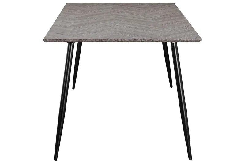 Spisebord Monza 160x90x76 cm, Fiskeben Hviteik/Svart - 160x90x76 cm, Fiskeben Hviteik/Svart - Møbler - Bord - Spisebord & kjøkkenbord