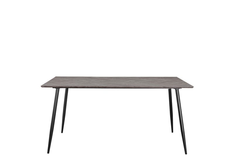 Spisebord Monza 160x90x76 cm, Fiskeben Hviteik/Svart - 160x90x76 cm, Fiskeben Hviteik/Svart - Møbler - Bord - Spisebord & kjøkkenbord