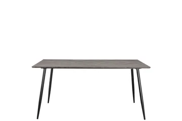 Spisebord Monza 160x90x76 cm, Fiskeben Hviteik/Svart - 160x90x76 cm, Fiskeben Hviteik/Svart - Møbler - Bord - Spisebord & kjøkkenbord