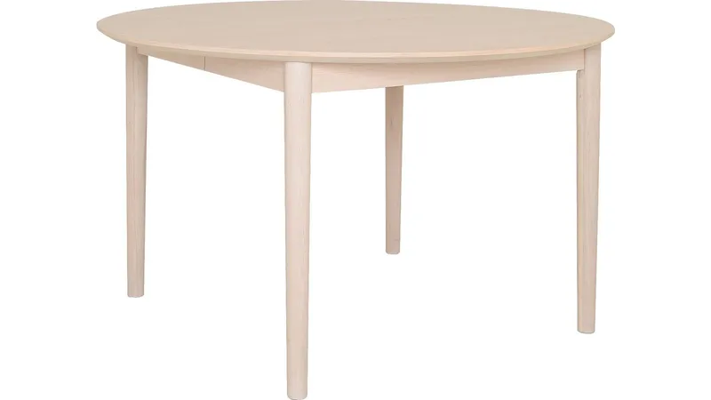 Spisebord Nordal 130+50+50 cm, Hvitpigmentert