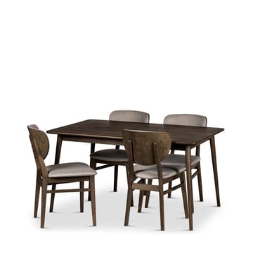 Spisebord Nyborg med Stoler - 140x90x75 cm, 4 stk Smøgen-stoler - Møbler - Bord - Spisegruppe