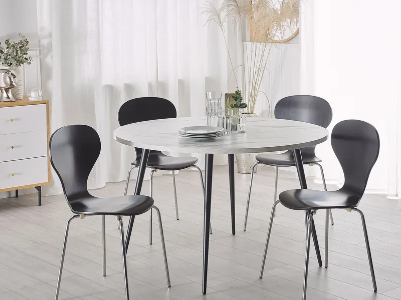 Spisebord Odeon 120 cm - Hvit - Møbler - Bord - Spisebord & kjøkkenbord