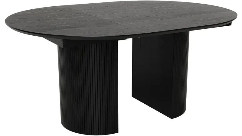 Spisebord Odmark 120 cm - Svartlakkert ask - Møbler - Bord - Sammenleggbart bord