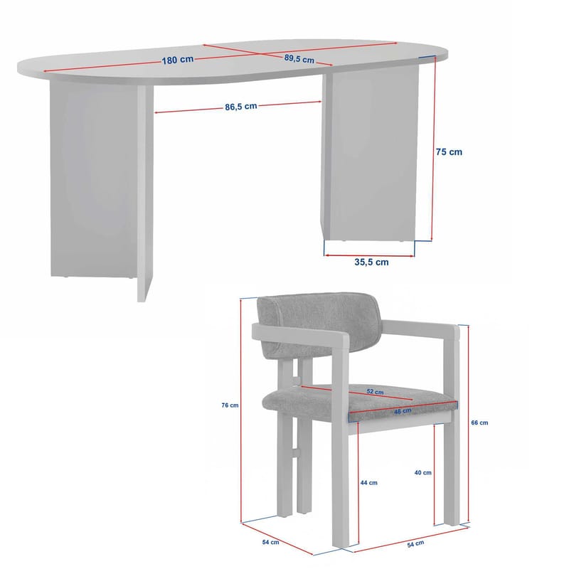 Spisebord- og stolsett Nordure Meridia 4 (180 x 75 x 90 cm) 5 deler Travertin valnøtt grønn - Møbler - Bord - Spisegruppe