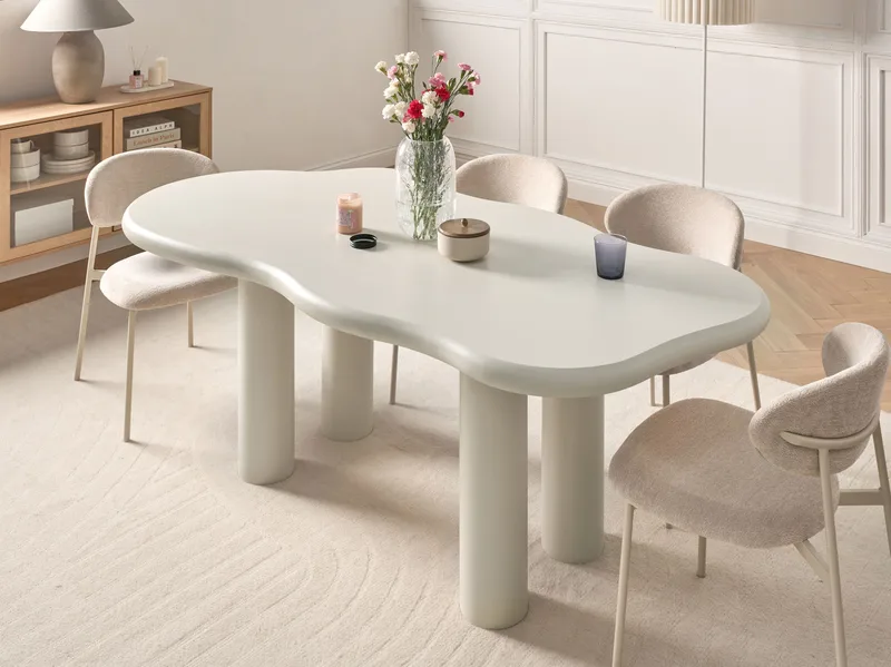 Spisebord Ondle 188 cm - Off-white - Møbler - Bord - Spisebord & kjøkkenbord