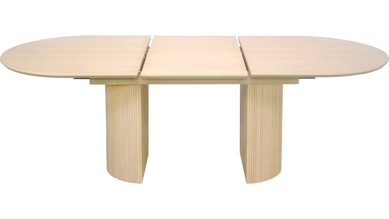 Spisebord Otaki 180 cm Butterfly - Hvitpigmentert eik - Møbler - Bord - Spisebord & kjøkkenbord