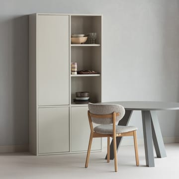 Spisebord Rhonda 129 cm rundt - Varmgrå - Møbler - Bord - Spisebord & kjøkkenbord