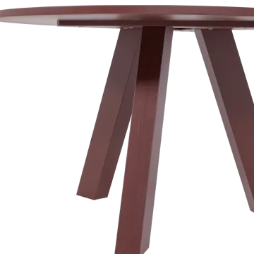 Spisebord Rhonda 129 cm rundt - Vinrød - Møbler - Bord - Spisebord & kjøkkenbord