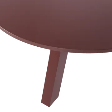 Spisebord Rhonda 129 cm rundt - Vinrød - Møbler - Bord - Spisebord & kjøkkenbord