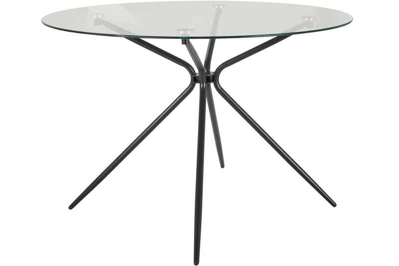 Spisebord Ruckingee Rundt 110 cm - Svart - Spisebord & kjøkkenbord