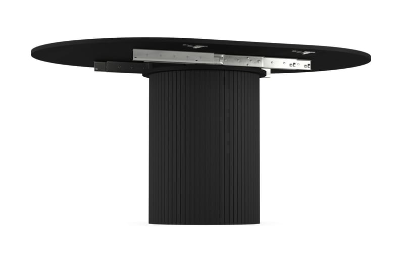Spisebord Rundt Uppveda 106 cm - Svart tre - Spisebord & kjøkkenbord