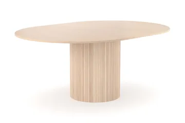 Spisebord Rundt Kopparbo 130 cm - Hvitlasert Eik / Lys beige - Møbler - Bord - Spisebord & kjøkkenbord