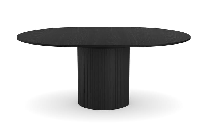 Spisebord Rundt Uppveda 130 cm - Svart tre - Spisebord & kjøkkenbord