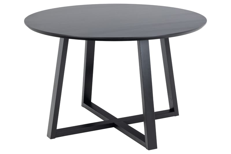 Spisebord Saneha 120 cm Rund - Sort - Spisebord & kjøkkenbord