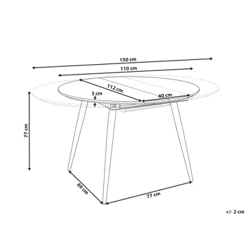 Spisebord Seniac 150 cm - Brun - Møbler - Bord - Spisebord & kjøkkenbord