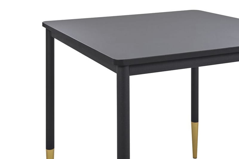 Spisebord Shamley 80 cm - Svart / Gull - Spisebord & kjøkkenbord